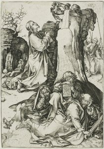 Agónie v zahradě, z Utrpení od Martin Schongauer