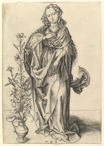 Zvěstování: Panna, ca. 1435-1491. od Martin Schongauer