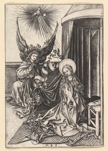 Zvěstování, ca. 1435-1491. od Martin Schongauer