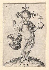 The Christ Child with Orb, 1469-1482. od Martin Schongauer