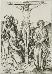 Ukřižování, z Umučení od Martin Schongauer