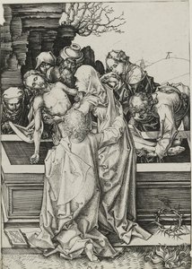 Pohřeb, konec 15. století od Martin Schongauer