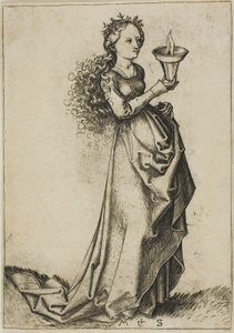 První moudrá panna od Martin Schongauer