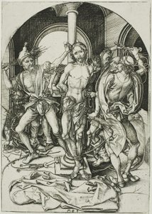 Bičování, z Umučení od Martin Schongauer