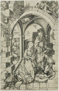 Narození Páně, ze života Panny Marie od Martin Schongauer