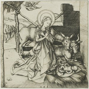 Narození Páně ze života Kristova od Martin Schongauer