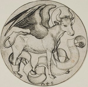Vůl svatého Lukáše od Martin Schongauer