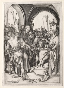 Umučení: Kristus před Annášem od Martin Schongauer