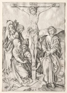 Umučení: Kristus na kříži. od Martin Schongauer