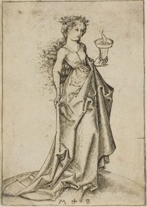 Druhá moudrá panna od Martin Schongauer
