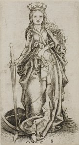 Malá Svatá Kateřina od Martin Schongauer