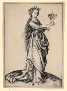 Třetí moudrá panna od Martin Schongauer