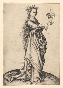 Třetí moudrá panna, ca. 1435-1491. od Martin Schongauer
