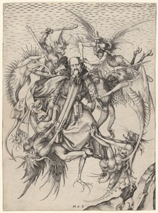 Soužení svatého Antonína od Martin Schongauer