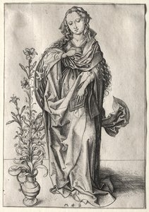 Panna zvěstování. od Martin Schongauer
