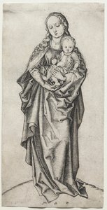 Panna a dítě s jablkem od Martin Schongauer
