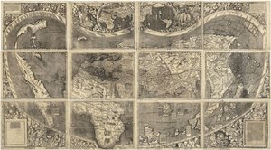 Mapa světa Universalis Cosmographia, 1507