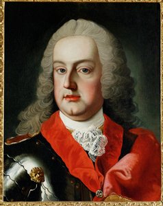 František I. Štěpán, císař, lotrinský vévoda, toskánský velkovévoda, manžel císařovny Marie Terezie ... (olej na plátně)