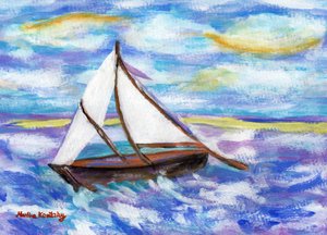 Rybářská loď (Pocta Vincentovi van Goghovi) od Martina Konitzky