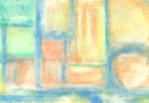 Světle vyplněné prostory kompozice pastel od Martina Konitzky