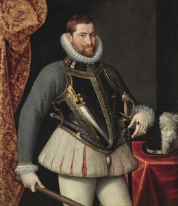 Rodolphe II (empereur des Romains) - Portrét Rudolfa II. Rakouska (1552-1612), císaře Svaté říše římské par Rota, Martino (asi 1520-1583). Olej na plátně, rozměr : 112x98,5, , Soukromá sbírka
