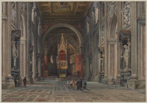 Interiér San Giovanni in Laterano, Řím od Martino del Don