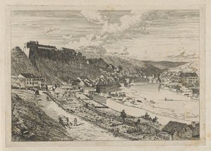 Pohled na Bouillon od Martinus Antonius Kuytenbrouwer jr.