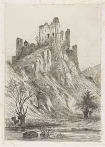 Zřícenina hradu Montaigle