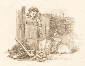 Ilustrace k "Půl sta bajek pro děti" od Hey od Martinus Rørbye