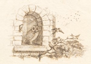 Ilustrace k "Půl sta bajek pro děti" od Hey od Martinus Rørbye