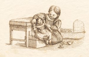Ilustrace k "Půl sta bajek pro děti" od Hey od Martinus Rørbye