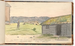 Krajina s farmami od Martinus Rørbye