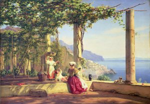 Pergola s výhledem na Amalfi