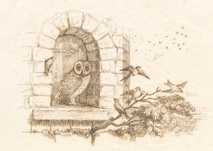 Ilustrace k "Půl sta bajek pro děti" od Hey od Martinus Rørbye