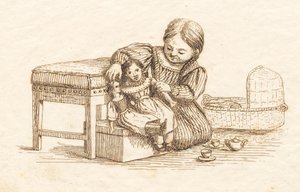 Ilustrace k "Půl sta bajek pro děti" od Hey od Martinus Rørbye
