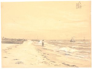Část Sønderstrand, Skagen od Martinus Rørbye