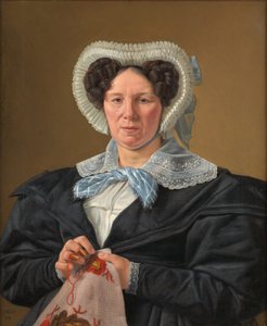 Umělcova matka, Frederikke Eleonore Cathrine Rørbye, rozená Stockfleth od Martinus Rørbye