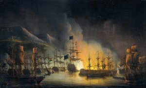 Bombardování Alžíru (26.–27. srpna 1816) od Martinus Schouman (signed by artist)