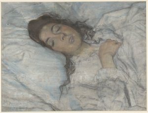 spící žena od Martinus van Andringa (signed by artist)