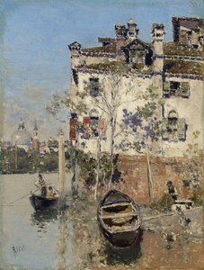 Benátky, dům na kanálu, c.1900