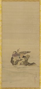Mandarinské kachny, období Edo, 18. století. od Maruyama Okyo