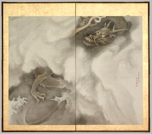 Tygr a drak: Drak od Maruyama Okyo