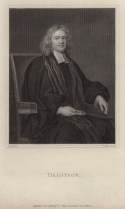 John Tillotson, arcibiskup z Canterbury (rytina) od Mary (after) Beale