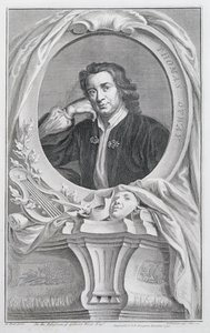 Thomas Otway, rytý Jacobus Houbraken (1698-1780) Amsterdam, 1741 od Mary Beale