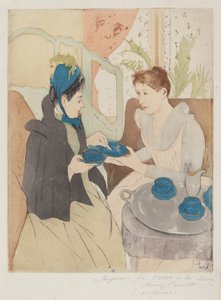 Odpolední čajový dýchánek od Mary Cassatt