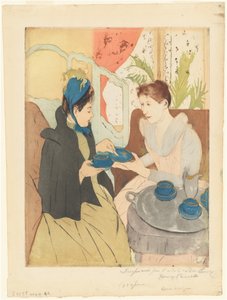 Odpolední čajový dýchánek od Mary Cassatt