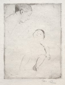 Bill ležící na klíně matky, c. 1889. od Mary Cassatt