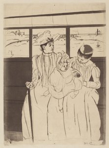 V Omnibusu od Mary Cassatt