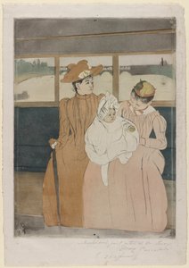 V Omnibusu, 1890-91. od Mary Cassatt
