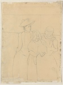V Omnibusu [verso] od Mary Cassatt